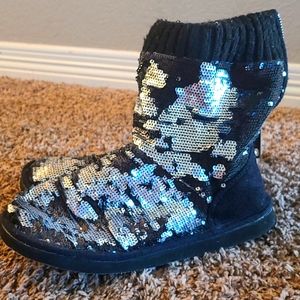 Pink Victoria Secert Sequence boots